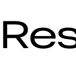 Residenz Grotesk Extra Wide