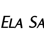ElaSansW01_SC-SemiBdItal