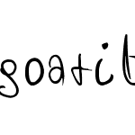 goatibex(FONT BY LYAJKA)