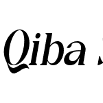 Qiba Serif Italic FREE