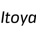 ItoyaW00-Italic