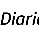 DiariaSansW00-MediumItalic