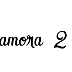 Amora 2 Glypth Bold