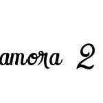 Amora 2 Glypth Bold