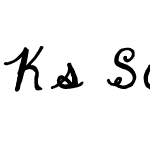 Ks Scribble Calligraphy