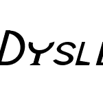 Dyslexia Capital Font