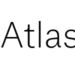 Atlas Grotesk Web Thin