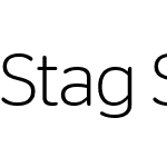 Stag Sans Round Web Light