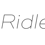 Ridley Grotesk