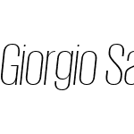 Giorgio Sans Web Extralight