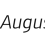 August Sans Reduced