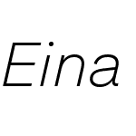 Eina02W03-LightItalic