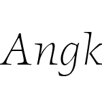 AngkoonOTW01-LightItalic