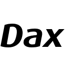 DaxOffcW10-WideBoldItalic