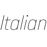 ItalianPlateNoTwo-ULtItalic