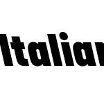 ItalianPlateNoTwo-BlkL