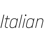 ItalianPlateNoTwo-TnItalic