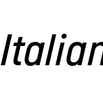 ItalianPlateNoTwo-MdItalic