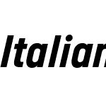 ItalianPlateNoTwo-BdItalic