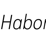 HaboroSans-CondLightItalic