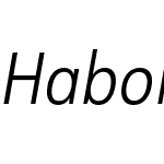 HaboroSans-CondBookItalic