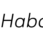 HaboroSans-ExtBooItalic