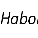 HaboroSans-CondRegularItalic