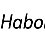 HaboroSans-CondMediumItalic