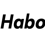 HaboroSans-CondExBoldItalic
