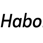 HaboroSans-CondDemiItalic