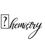 Chemistry Font for personal use