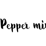 Pepper mint