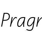 PragmaNDOsFLightW01-Italic
