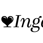 ☞Ingeborg-Italic