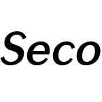 SecondaW00-DemiItalic