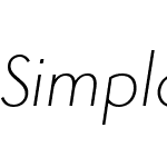 SimploW00-ThinItalic