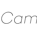 CamptonW00-ThinItalic