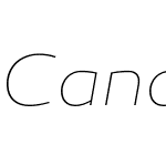 CanaroW00-ThinItalic