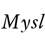 MyslW10-Italic