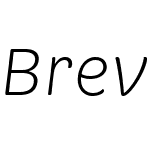 BreviaW01-LightItalic