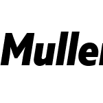 Muller Narrow ExtraBold Italic