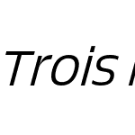 Trois Mille TRIAL Light Italic