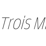 Trois Mille TRIAL Thin Italic