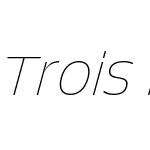 Trois Mille TRIAL Thin Italic