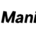 Manifont Grotesk Bold Italic