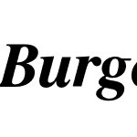 Burgess Bold Italic