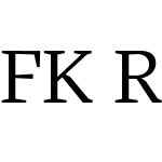 FK Roman Text