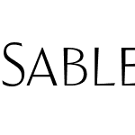 SablerTitling-NormLight