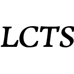 LCTSbire Bold Italic