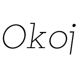 OkojoSlabPro-LightItalic